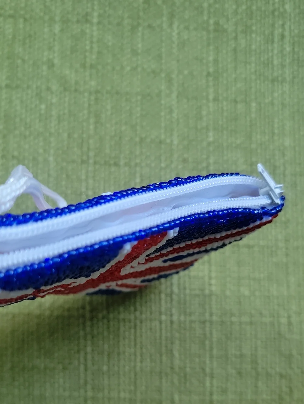 Stanley Beaded Union Jack Wristlet in Blue, Red & White